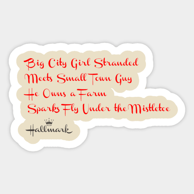 Christmas Hallmark Plot Variations Sticker by Sonicling